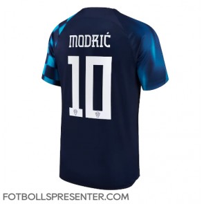 Kroatien Luka Modric #10 Borta Matchtröja VM 2022 Kortärmad